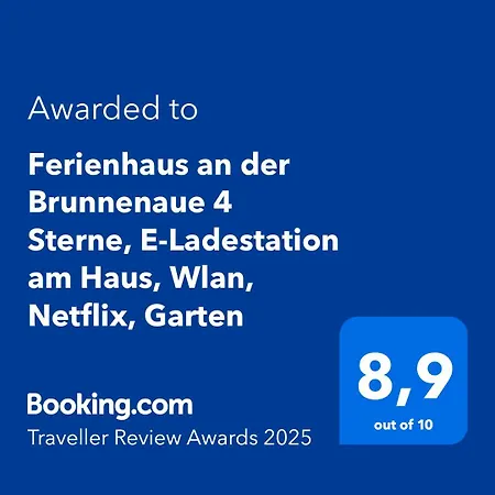 An Der Brunnenaue 4 Sterne, E-ladestation Am Haus, Wlan, Netflix, Garten *