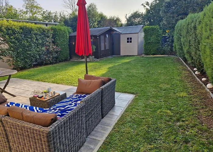 An Der Brunnenaue 4 Sterne, E-ladestation Am Haus, Wlan, Netflix, Garten * Загард